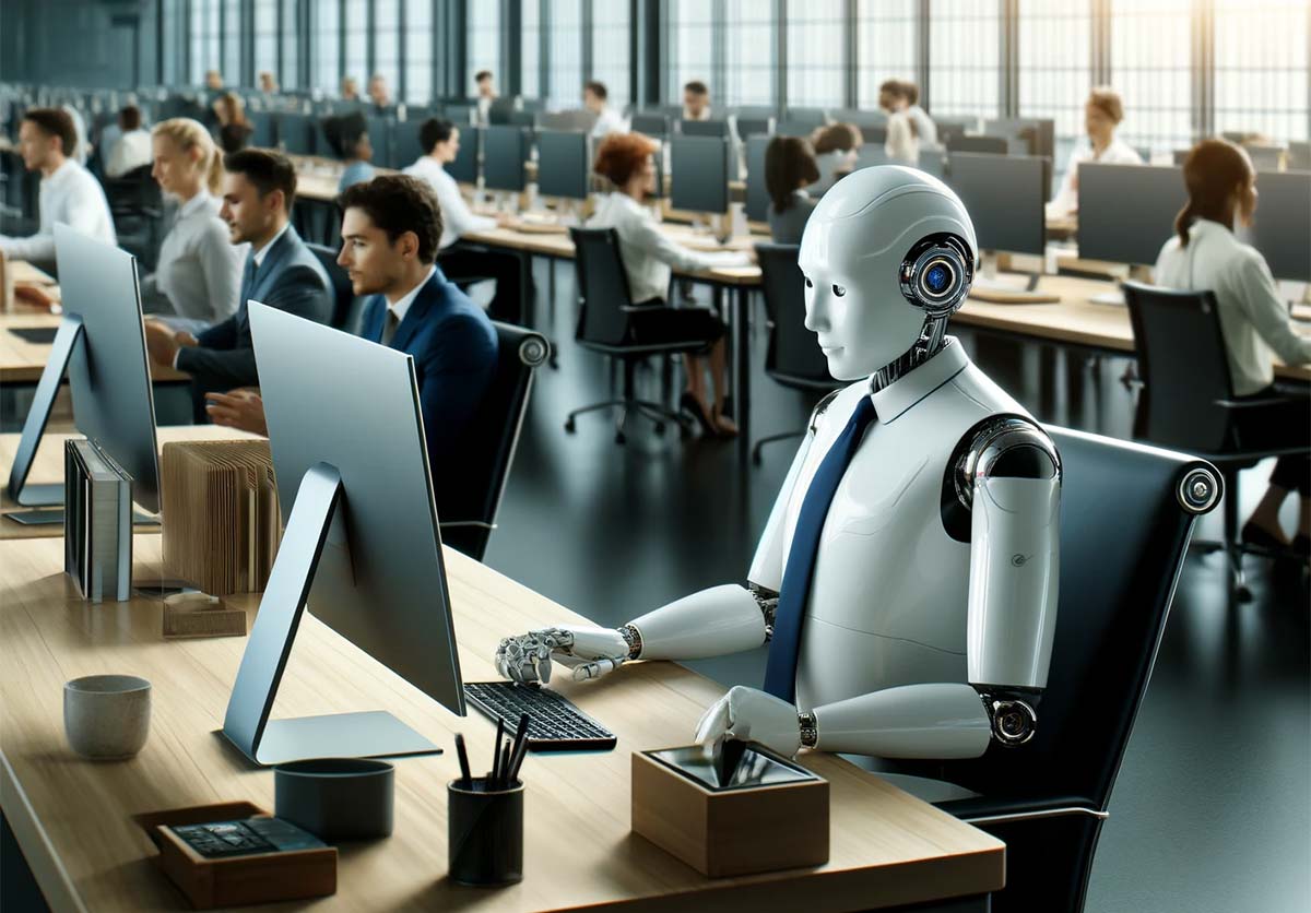 AI robot employees
